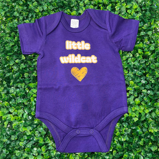 Little Wildcat Purple Onesie