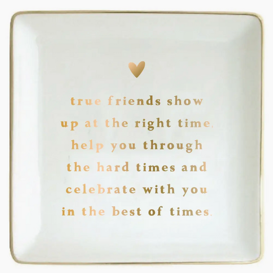 True Friends Ceramic Trinket Dish