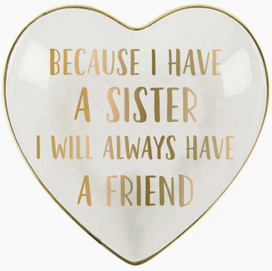 Sister Friend Ceramic Trinket Tray