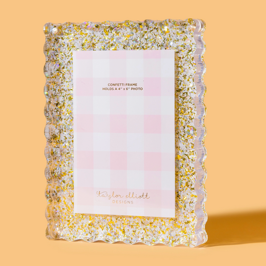 Acrylic Confetti Frame