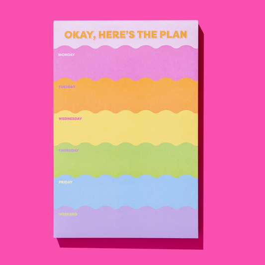 Here's the Plan Weekly Notepad