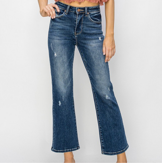 Risen High Rise Plus Flare Jeans