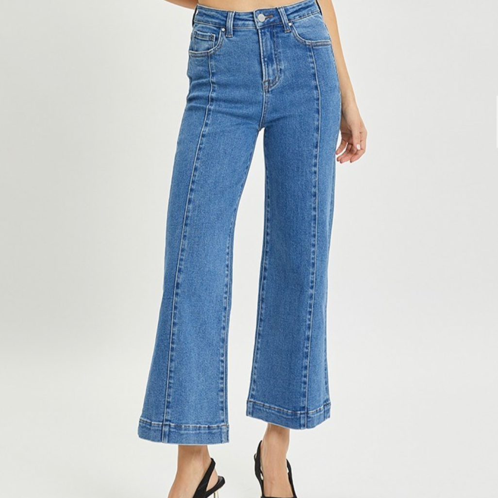 Risen HR Wide Double Seam Plus Jeans