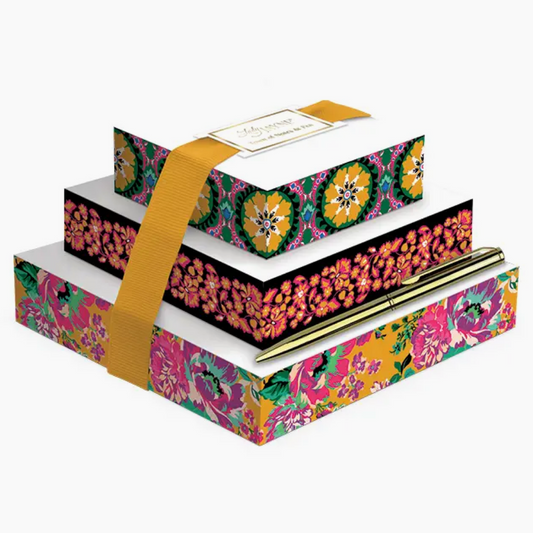 Tower of Notes w/Pen Global Garden
