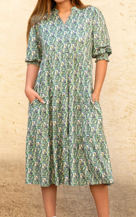 Leaf Print Dress