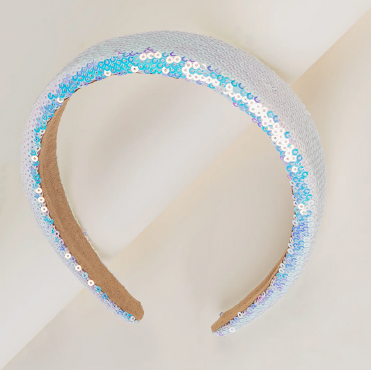 Sequin Headband-White