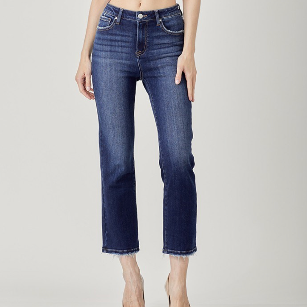 Dark HR Straight Risen Jeans