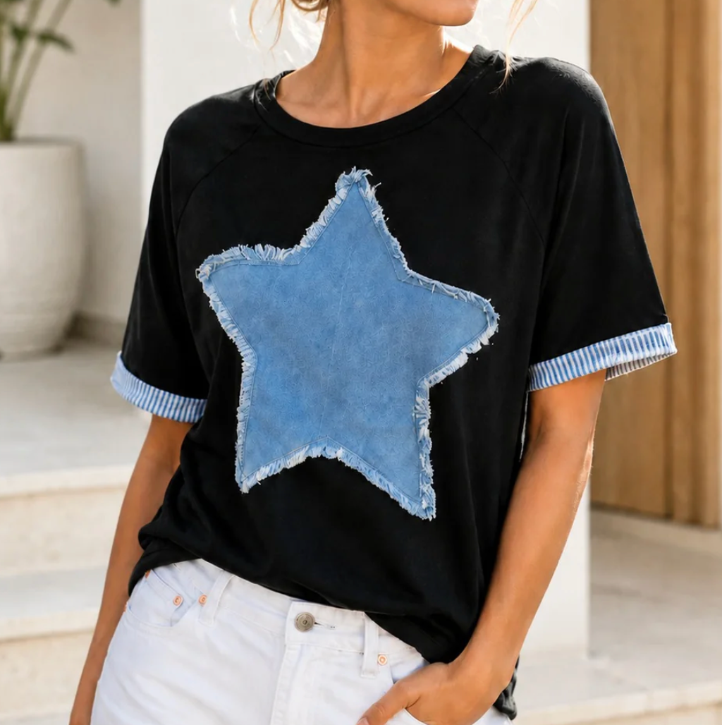 Star Patch Top