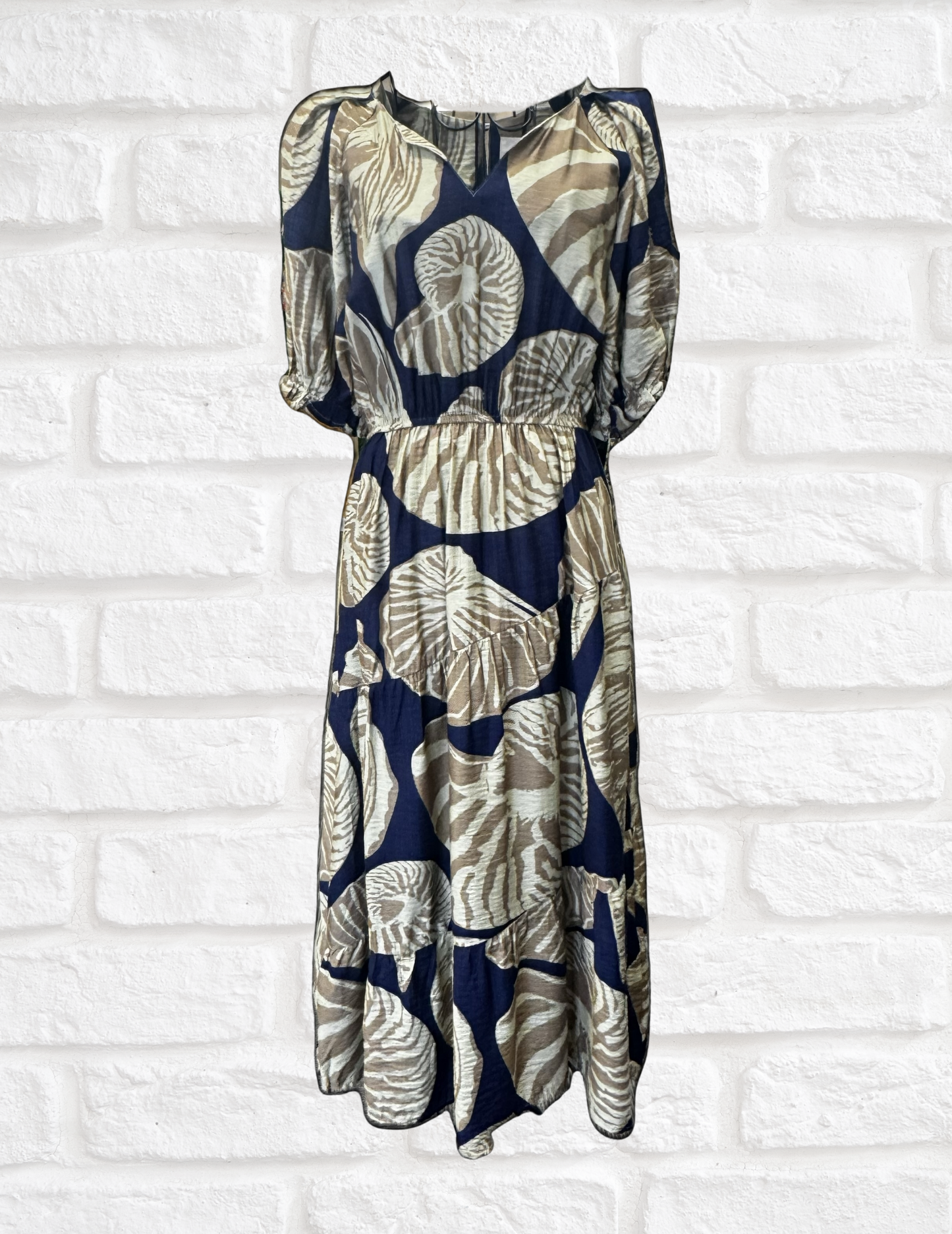 Navy & Sage Dress