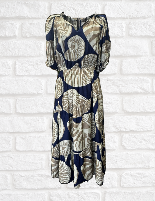 Navy & Sage Dress