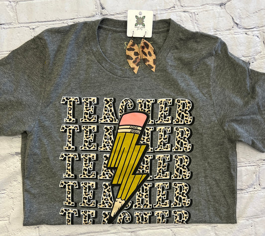 Lightning pencil tee